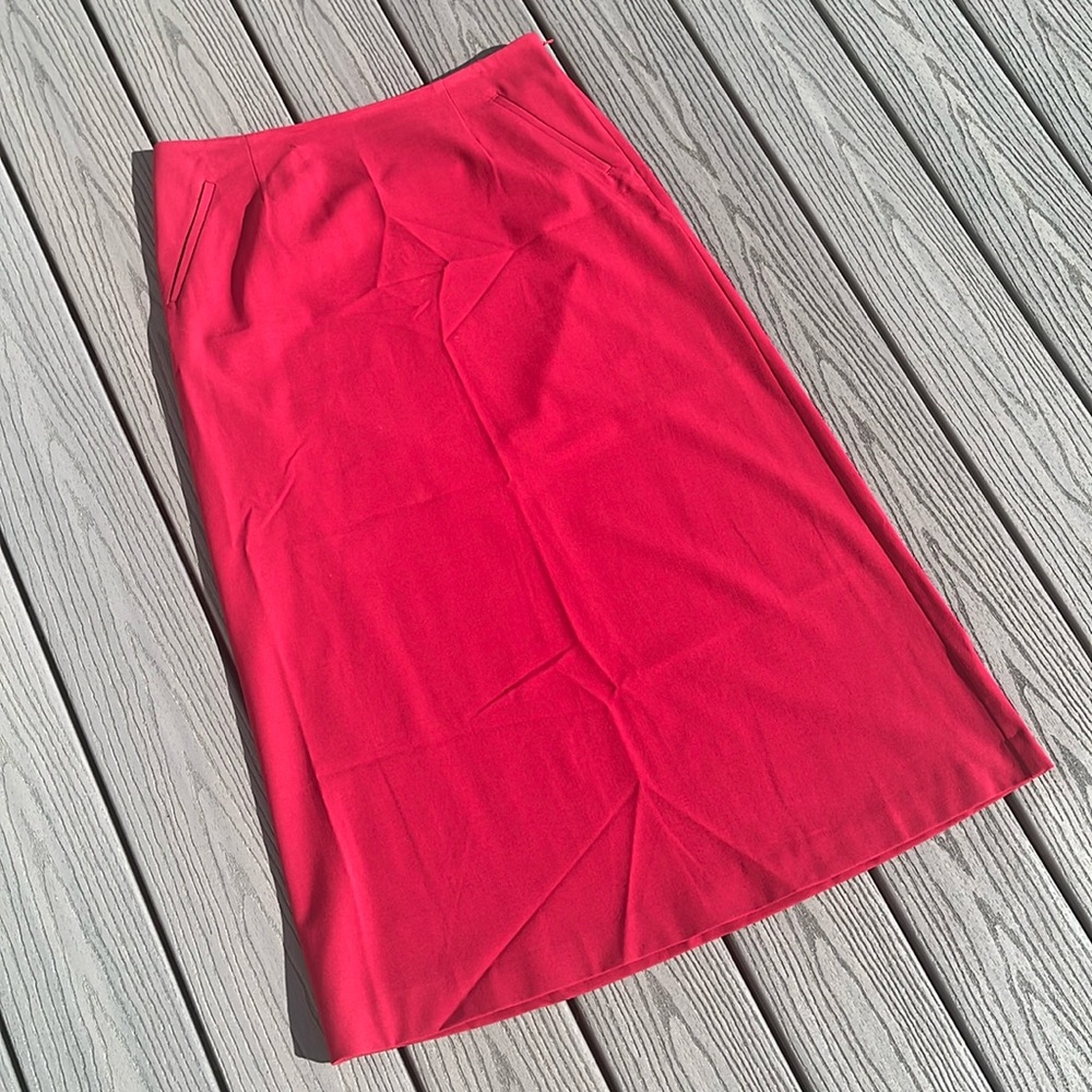 ❄️ Long Deep Red Skirt